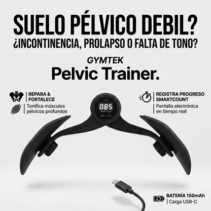 Kit Fitness 2 en 1 | Ejercitador Pélvico Digital + Liga Doble Pedal