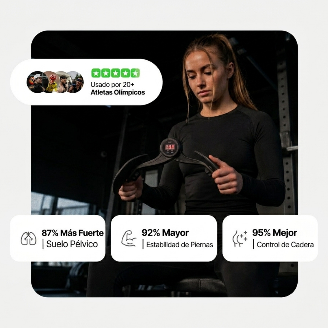 Kit Fitness 2 en 1 | Ejercitador Pélvico Digital + Liga Doble Pedal