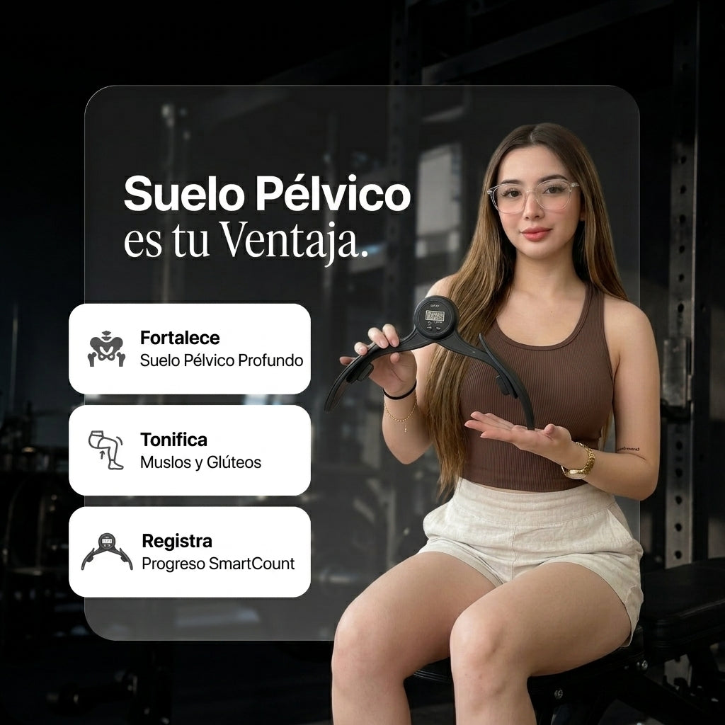 Kit Fitness 2 en 1 | Ejercitador Pélvico Digital + Liga Doble Pedal