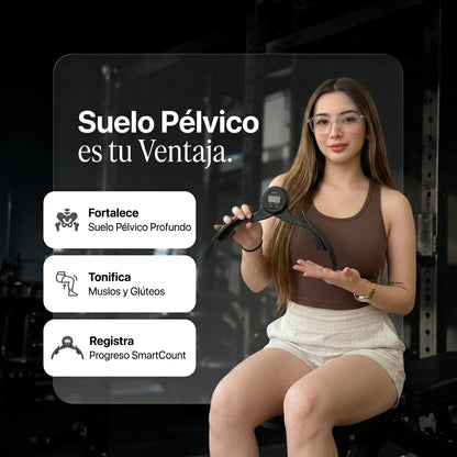 Kit Fitness 2 en 1 | Ejercitador Pélvico Digital + Liga Doble Pedal