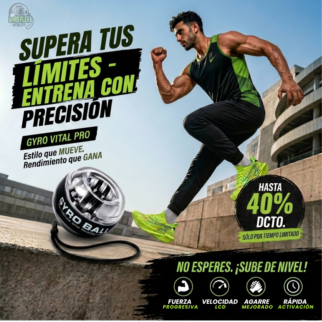 GyroFlex Vitality | Desarrolla Fuerza y Agarre de Hierro